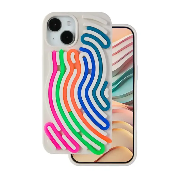 DIY Snake maciņš telefonam iPhone 15 bēšs