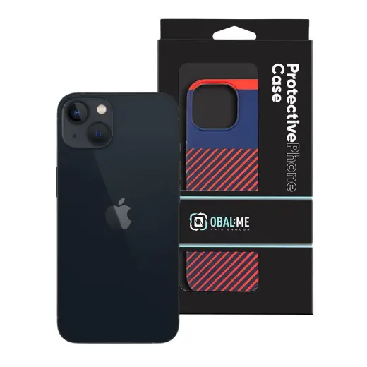 OBAL:ME Flossy Stripes Cover for Apple iPhone 13 Blue|Red Фото num