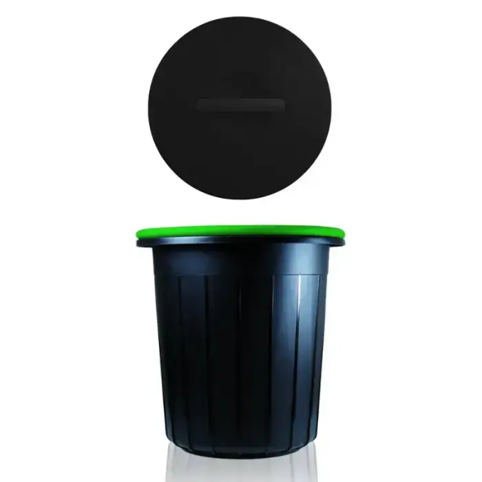 Waste bin Eco solution 16L 33x33x33,5cm dark grey/green