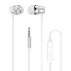Dudao X10PRO wired headphones, mini jack 3.5mm, in-ear with remote control - white Фото num