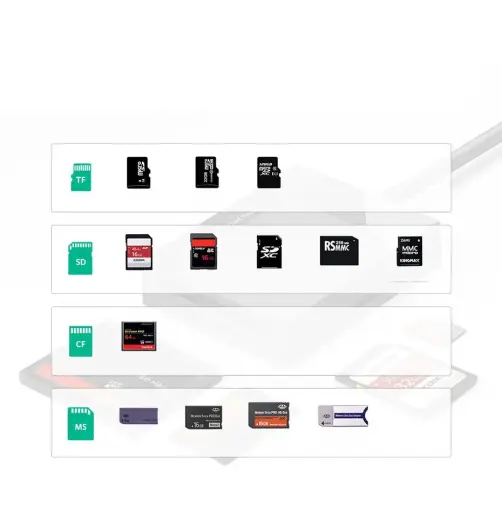 Ugreen USB 3.0 SD | micro SD | CF | MS karšu lasītājs melns (CR125 30333) Foto 8