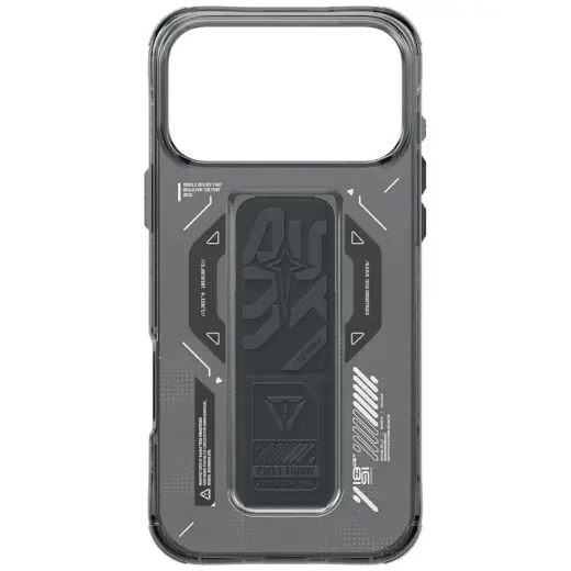 Skinarma Helio Case for iPhone 17 Pro Max Magnetic Charging + Grip Stand Graphite Foto 4