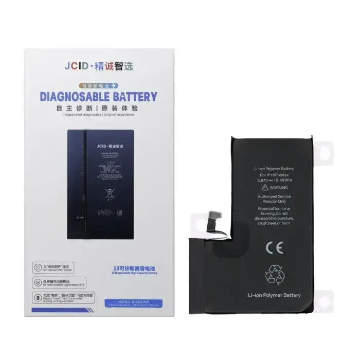 JCID Diagnosable Battery for iPhone 15 Pro Max 4780 mAh (high capacity)