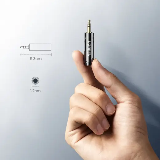 UGREEN adapter | adapter from 3.5 mm jack to 6.5 | 6.35 mm mini jack (grey) Photo