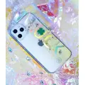 Kingxbar Lucky Series case decorated with original Swarovski crystals iPhone 12 mini transparent (Clover) Photo