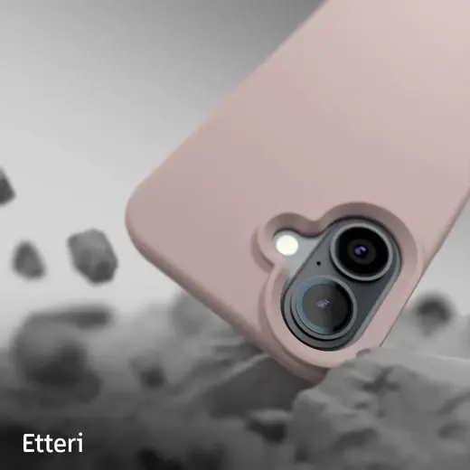 Силиконовый чехол для телефона Etteri для iPhone 16 Plus светло-розовый Фото num