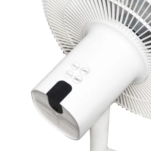 Standing Fan WT112 45W 12" digital display, remote, oscillation, white Foto 2