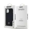 DKNY PU Leather Stack Logo Magsafe Case for iPhone 15 Black — Foto 5