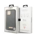 Guess GUHMP13MSAPSTG iPhone 13 6,1" szary|grey hardcase Peony Logo Plate MagSafe Фото num