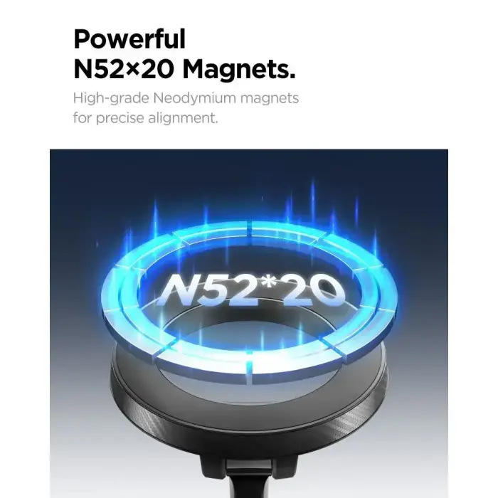 SPIGEN MFT36 VACUUMLOCK MAGNETIC MAGSAFE DASHBOARD CAR MOUNT BLACK Photo