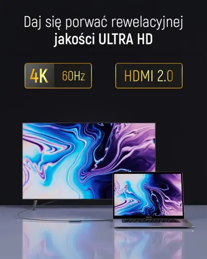 Wozinsky WACH-01 USB-C - HDMI 4K 60Hz Adapter - Black Foto 14