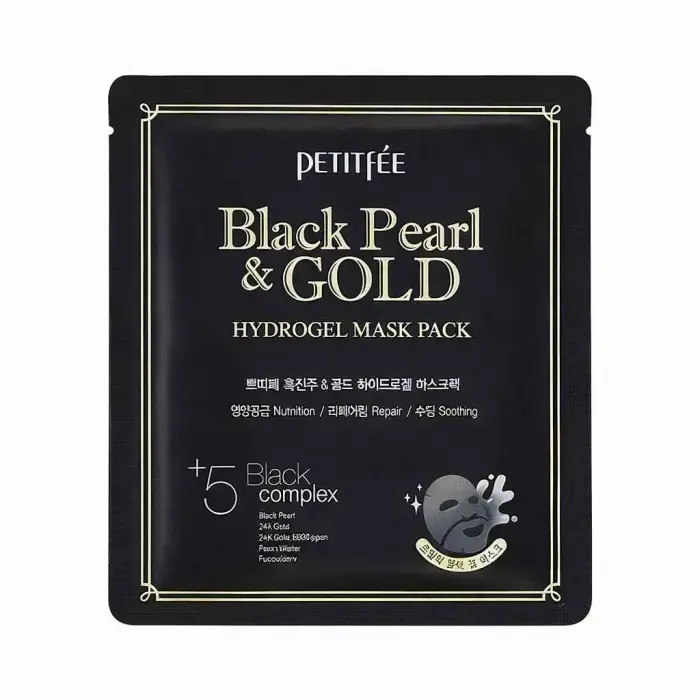 Petitfee, Black Pearl & Gold, Hydrating & Brightening, Gel Mask, Face, 32 g