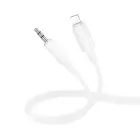 Borofone Cable AUX BL21 Lemon - Lightning to jack 3,5mm - 1 metre white Photo
