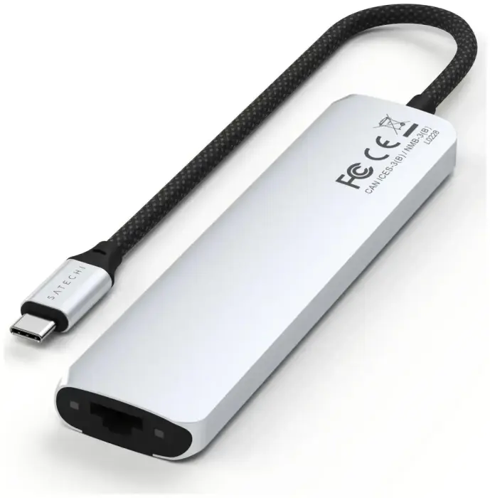 Adapter HUB 7in1 USB C Satechi Slim ST-P7SS silver Фото num