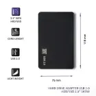 Qoltec External Hard Drive Case HDD/SSD 2.5'' SATA3 | USB 2.0 | Black Foto 3