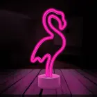 Neon LED on stand FLAMINGO pink USB-C FSC-11 Forever Light Foto 2