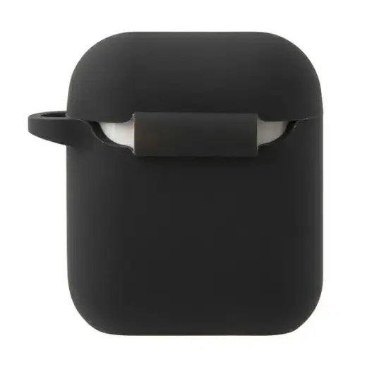 Mini MIACA2SLTBK AirPods cover czarny|black hard case Silicone Collection Фото num