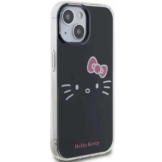 Hello Kitty IML Kitty Face case for iPhone 15 - black Фото num