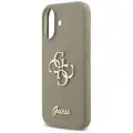 Guess Silicone Big 4G Script maciņš telefonam iPhone 17 brūns — Foto 6