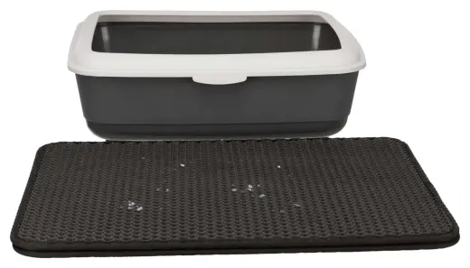 Kaķu tualetes paklājs : Trixie Cat Litter tray sieve mat, EVA, 40*55 cm, black Foto 13
