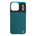 OBAL:ME Flossy Stripes Cover for Apple iPhone 15 Pro Max Black|Teal Photo