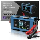 Qoltec Smart Battery Charger 12V 10A | Rectifier with repair function | MCU | Auto OFF | 9-stage charging | AGM, GEL, LiFePO4 — Photo 9