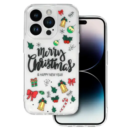 TEL PROTECT Christmas Case for Samsung S23 Ultra Design 3 Clear