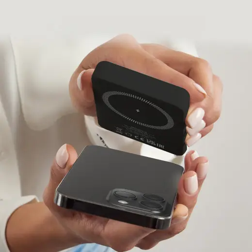 SBS TEBB5000MAG1CK внешний аккумулятор (powerbank) | 5000 mAh | 10W | USB-C, MagSafe | черный Фото num