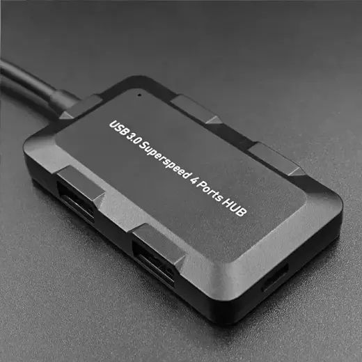 Qoltec Hub Adapter USB-C 3.1 5in1 | 4x USB 3.0 | micro USB Фото num