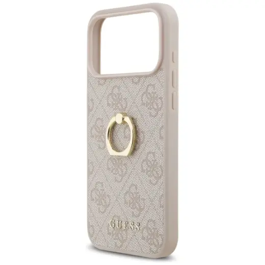 Guess 4G Ring Stand чехол с подставкой для телефона iPhone 17 Pro Max розовый Фото num