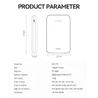 BWOO power bank P72 QC 22.5W PD 20W 5000 mAh with 2 x USB-A ports 1 x USB-C port black Photo