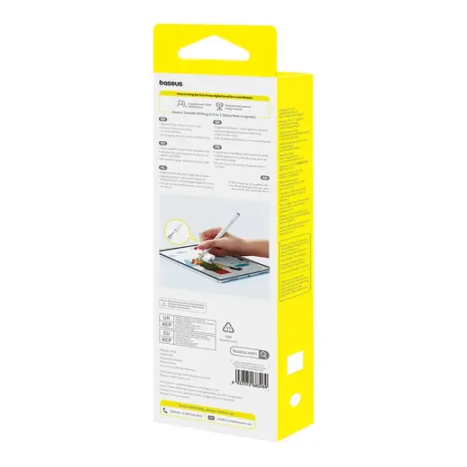 Baseus Smooth Writing III 3in1 Passive Stylus Magnetic Version - White Foto 7