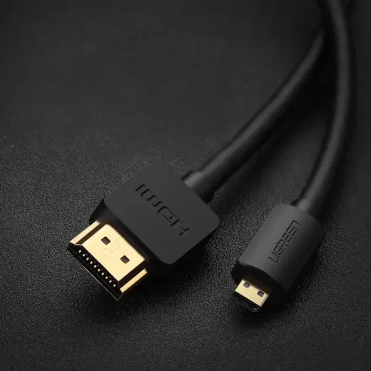 Ugreen HD127 micro HDMI - HDMI 2.0 4K 60Hz cable 1 m - black Фото num