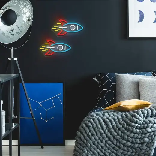 Neon PLEXI LED ROCKET multicolor NNE18 Neolia Фото num