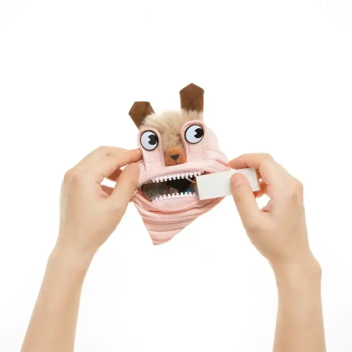 Penālis ZIPIT Lola Mini Pouch, persiku krāsa Foto 4