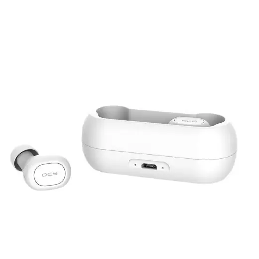 QCY T1C Airpods Bluetooth 5.0 Stereo austiņas ar mikrofonu (MMEF2ZM|A) baltas Foto 5
