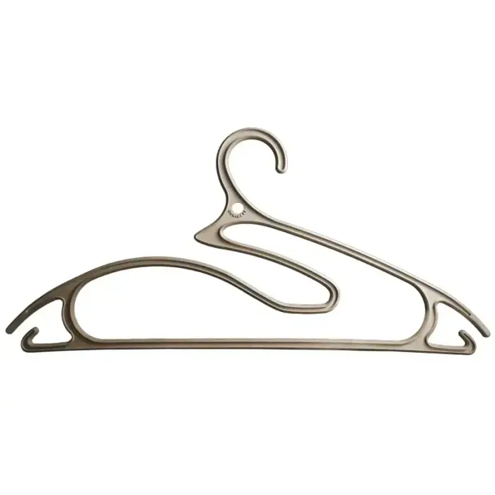 Clothes hangers 5pcs plastic 5in1 Collection 42cm light grey