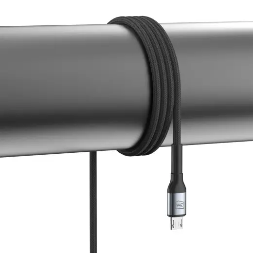 3mk Hyper Cable N-SERIES USB-A | MicroUSB 1m 5V|2.4A 12W | black Foto 7