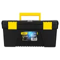 Plastic Tool Box Deli Tools EDL432417, 15'' (yellow) Foto 4