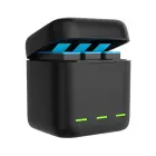 3-slot charger box Telesin  for GoPro Hero 12 / Hero 11 / Hero 10 / Hero 9 Фото num