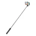Selfie stick WHS1Y telescopic tripod 1m with phone holder - black Фото num