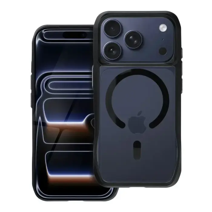 ROAR Slim Defender maciņš ar MagSafe atbalstu telefonam iPhone 17 Pro melns