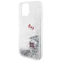 Hello Kitty Liquid Glitter Charms Kitty Head case for iPhone 15 - silver — Foto 6