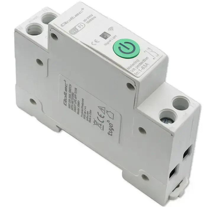 Qoltec Wi-fi DIN rail relay with electricity meter 63A| TUYA | SMART LIFE Foto 8