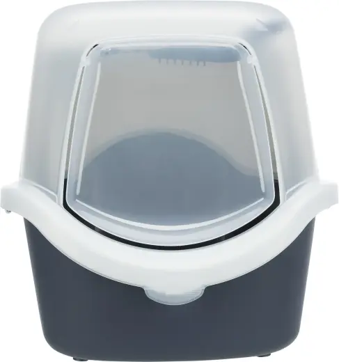 Лоток для кошачьего туалета : Trixie Vico Easy Clean Litter Tray, 40*40*56, серый|белый Фото num