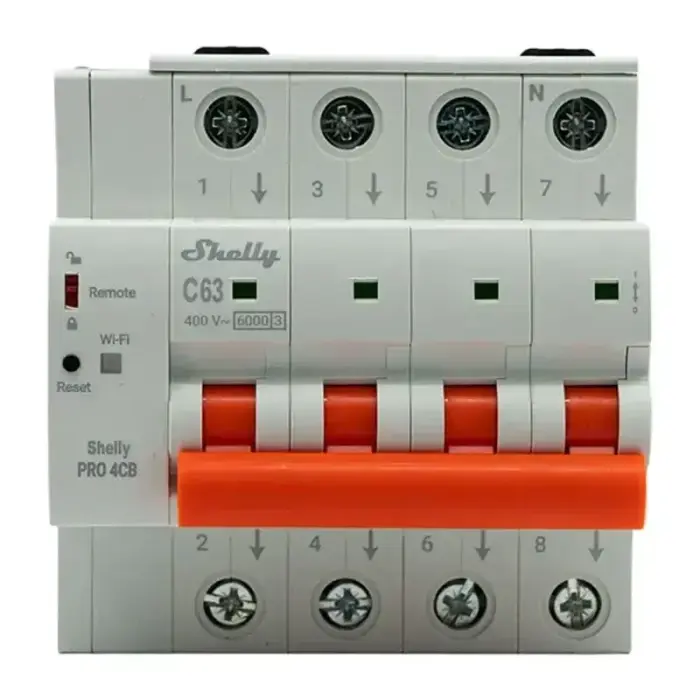 Circuit Breaker SHELLY Pro 4CB C63