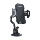 Car phone holder Forcell F-Grip Carbon Bracket arm 17cm windshield black Photo