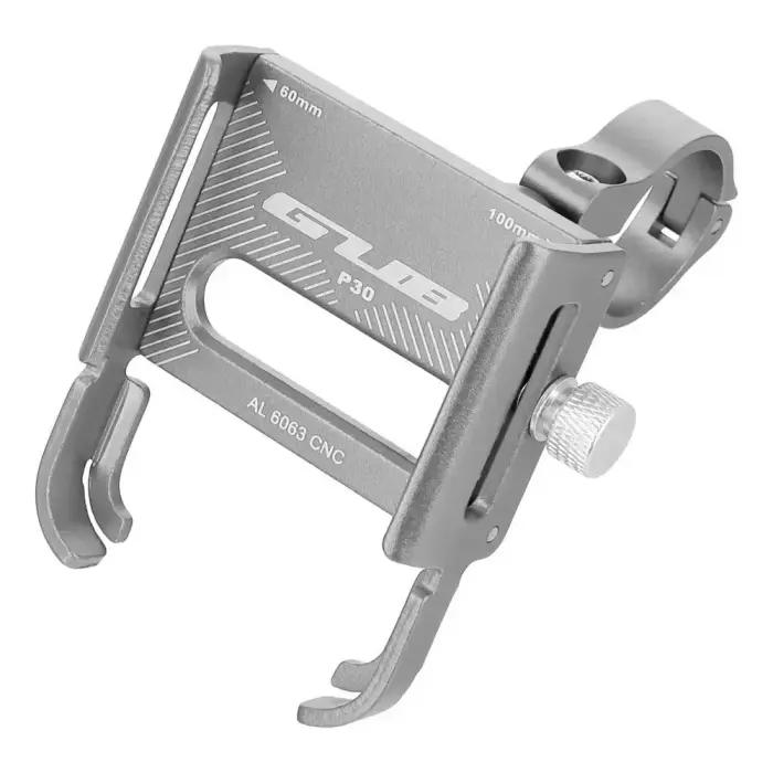 GUB bike holder for mobile phone P30 Aluminium silver 