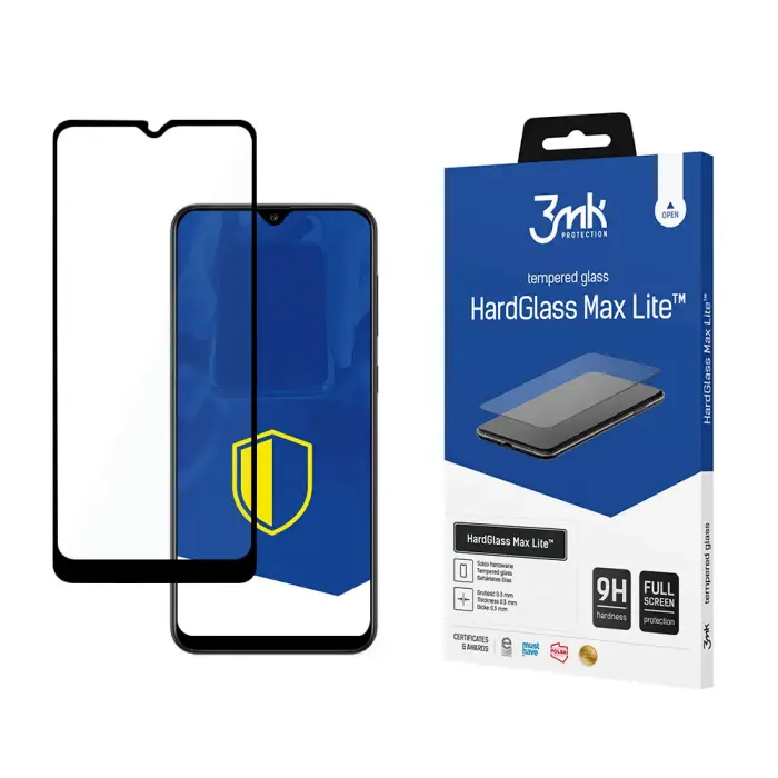 Samsung Galaxy A03s 4G Black - 3mk HardGlass Max Lite™ screen protector Foto 1