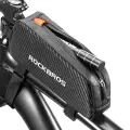 Rockbros 039BK bicycle frame bag 1 l with braid - black Photo